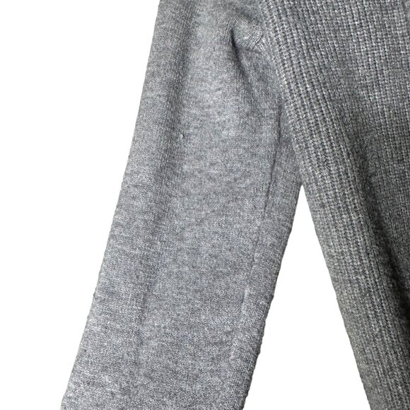 Red Valentino Ribbed Cardigan Size Small Gray Open Front Sweater - Picture 2 of 7